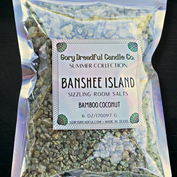 Banshee Island Sizzling Room Salt Crystal Potpourri: Bamboo & Coconut Scent - Picture 6 of 11